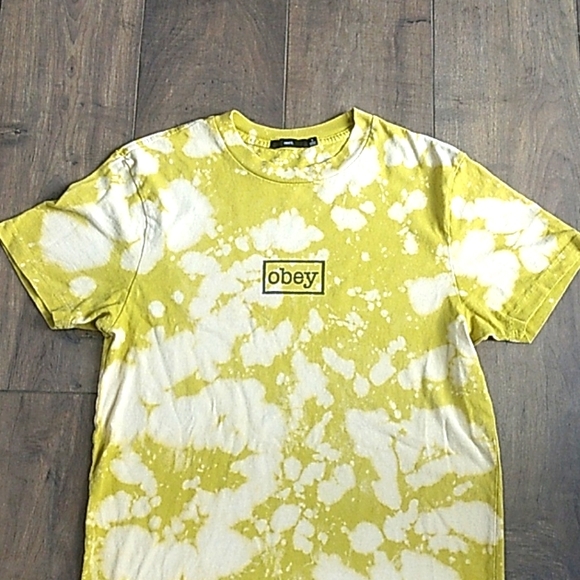 VTG 2YK OBEY CUSTOM BLEACH TEE S - Picture 2 of 9